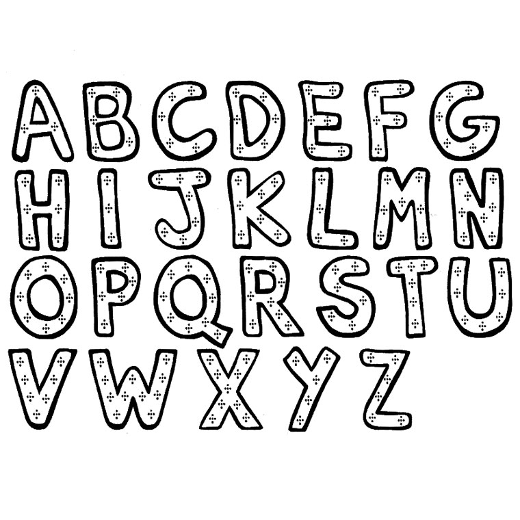 Coloriage Alphabet Complet Entier A4 Maternelle - Alphabet à imprimer