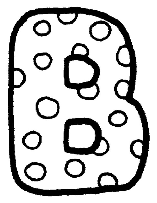 Coloriage Alphabet Maternelle B - Alphabet à imprimer