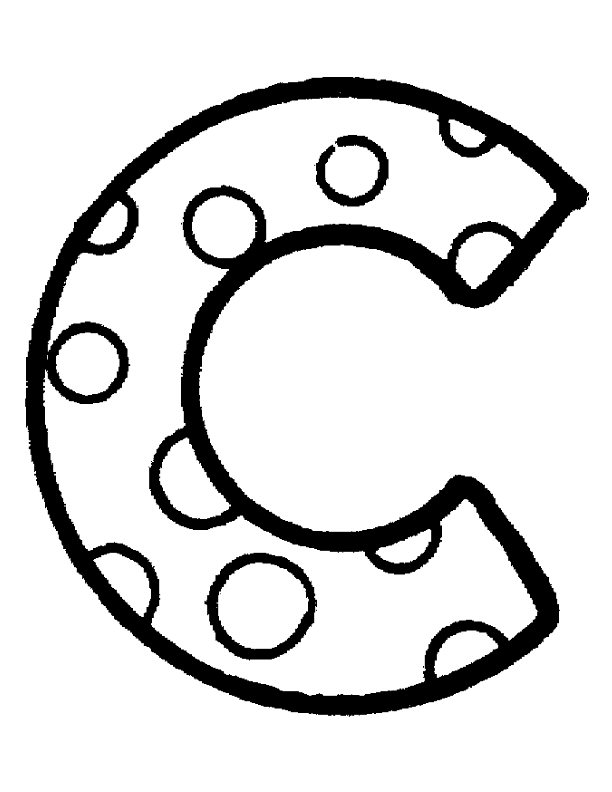 Coloriage Alphabet Maternelle C - Alphabet à imprimer