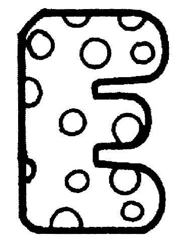 Coloriage Alphabet Maternelle E - Alphabet à imprimer