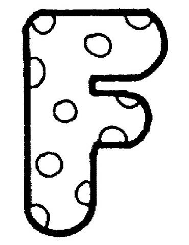 Coloriage Alphabet Maternelle F - Alphabet à imprimer