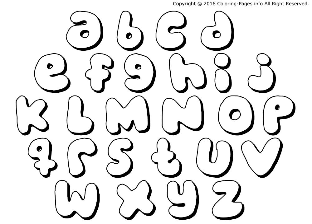 Coloriage Alphabet Maternelles Complet - Alphabet à imprimer