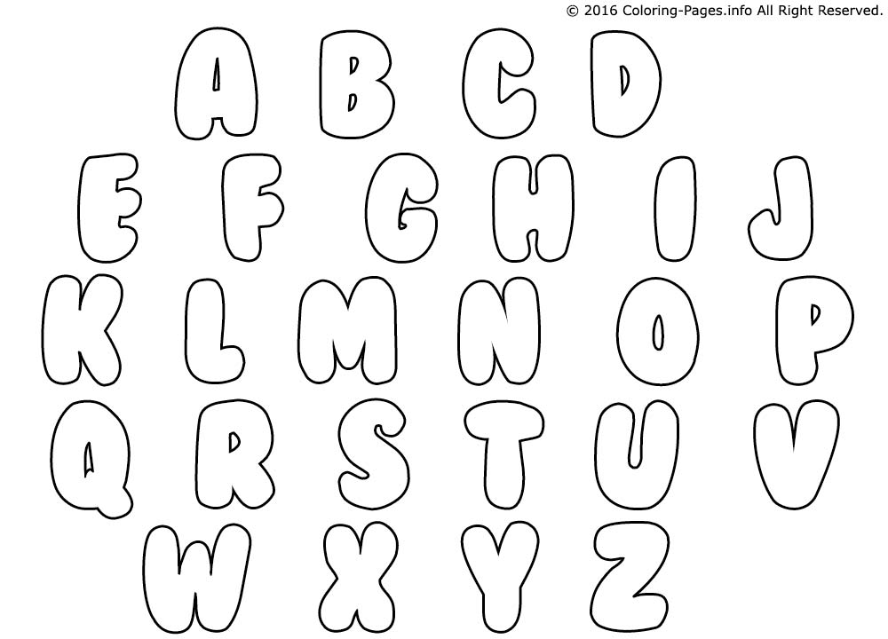 Coloriage Alphabet Maternelles - Alphabet à imprimer