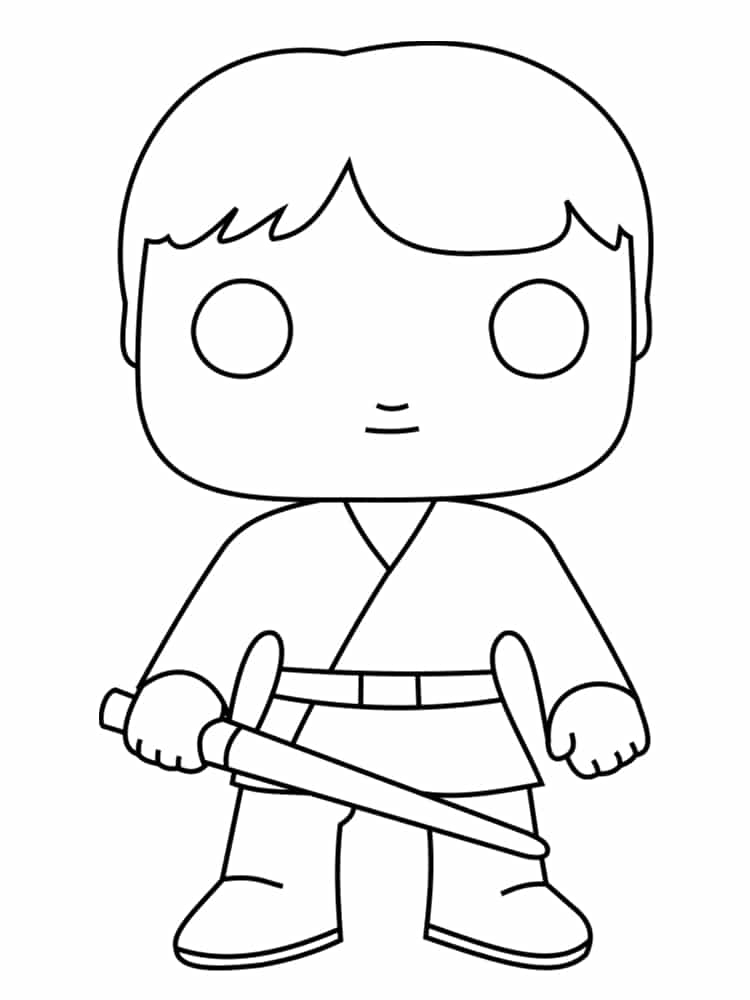 Coloriage Anakin Sky Walker - Star wars à imprimer