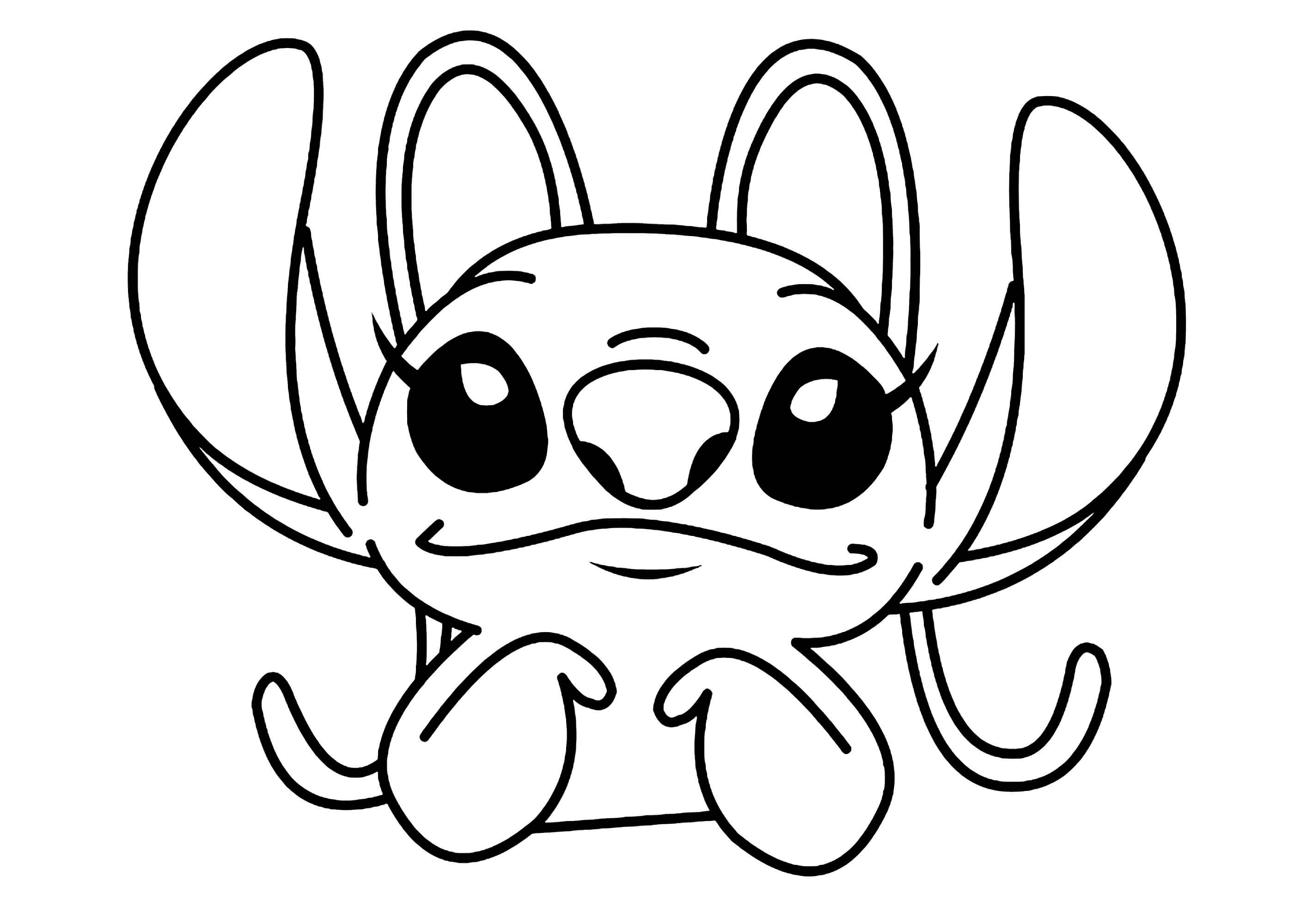 Coloriage Angel Stitch - Angel de stitch à imprimer