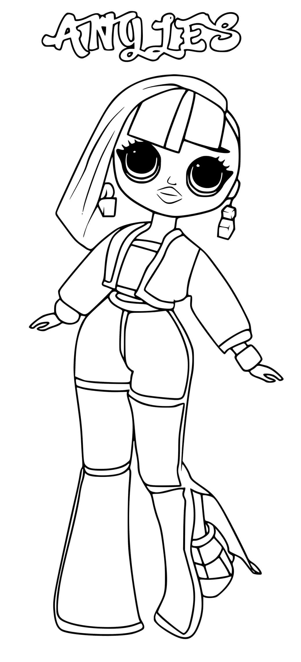 Coloriage Angels Lol Omg - Poupée LOL Surprise Hair Goals à imprimer
