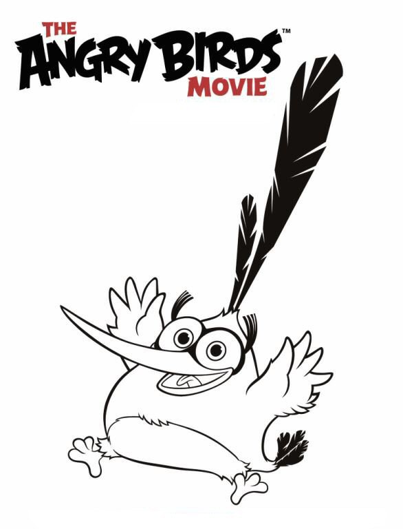 Coloriage Angry Birds Le Film 2 - Oiseaux en action - Angry birds à imprimer