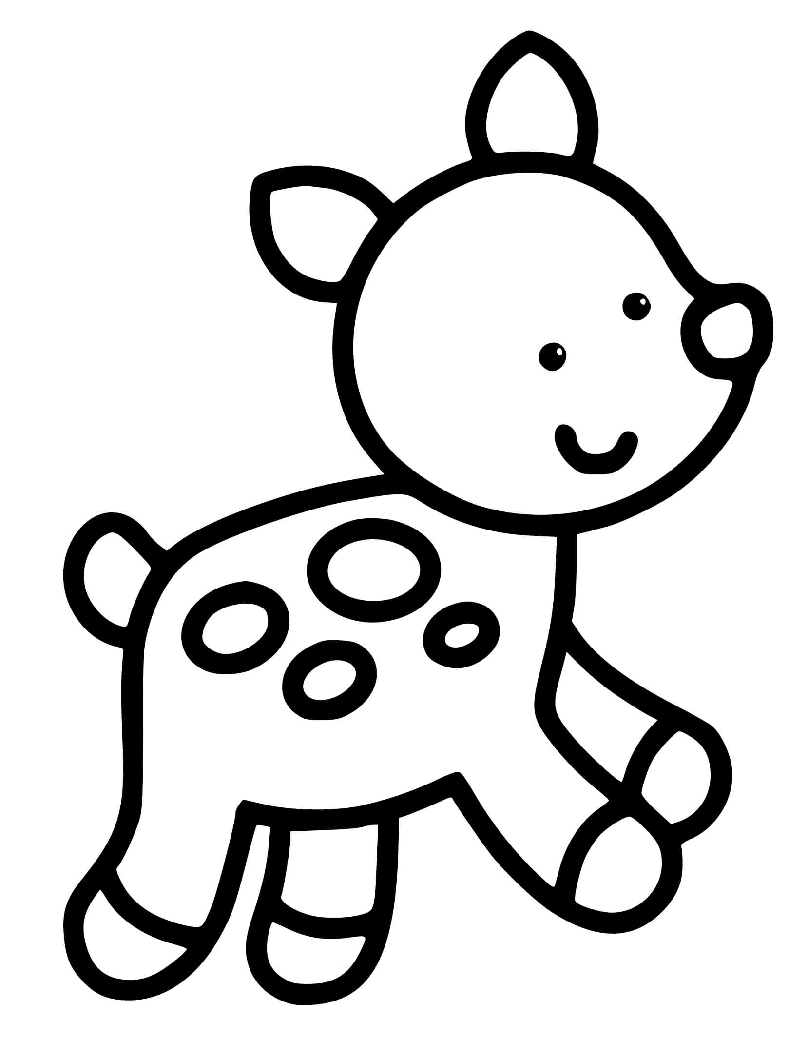 Coloriage Animal Facile Maternelle 2 Ans - Facile à imprimer