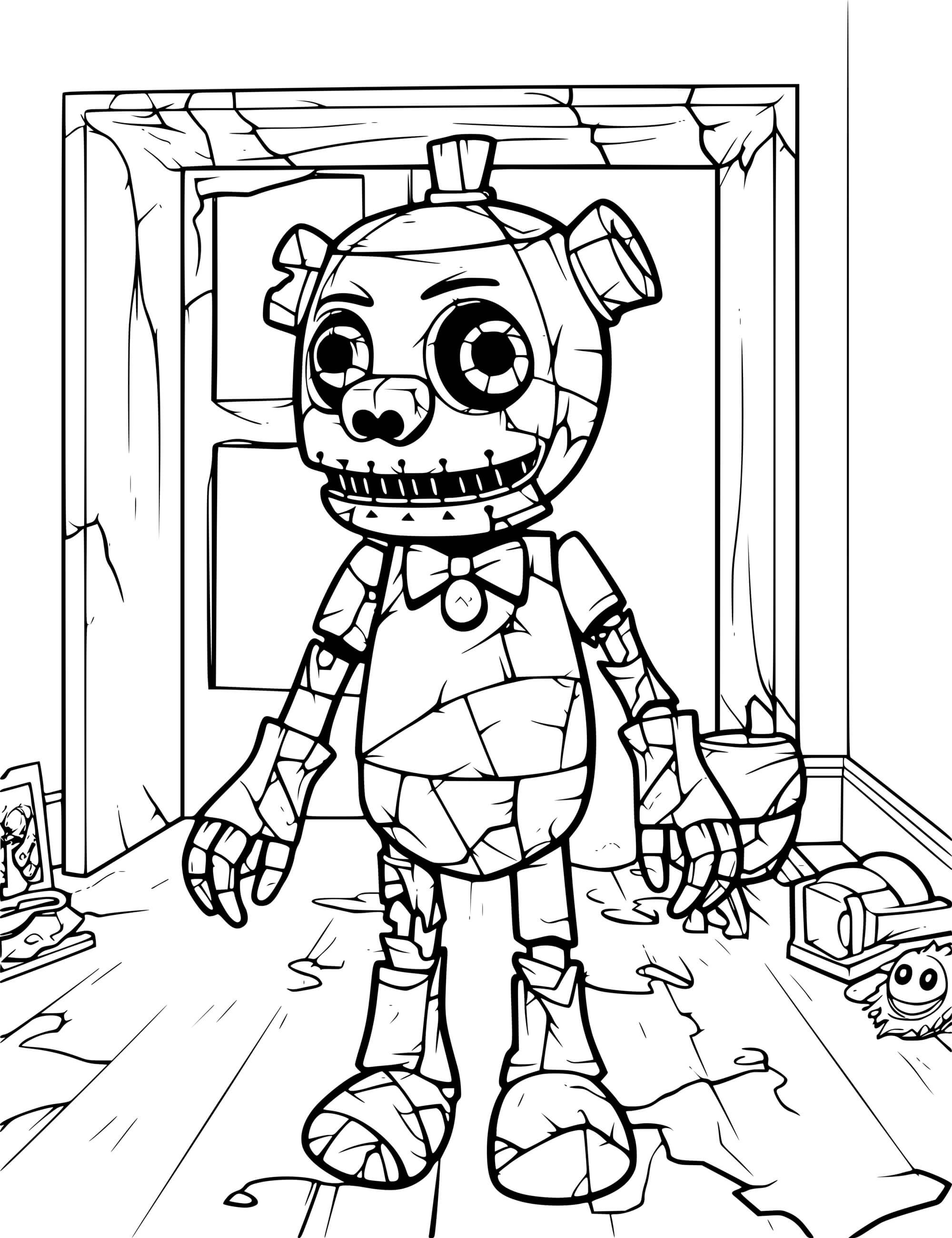 Coloriage Animatronic Fnaf 9 - FNAF à imprimer