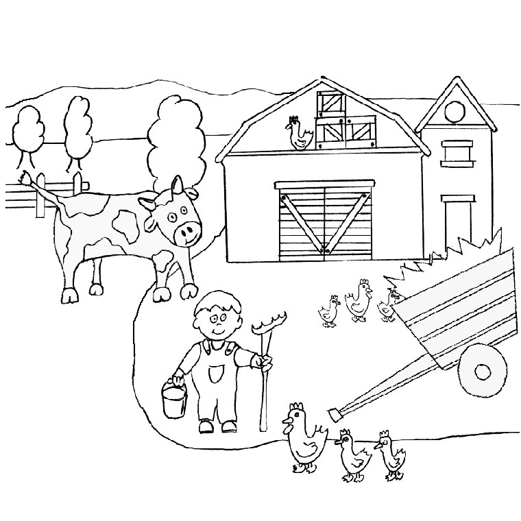 Coloriage Animaux De La Ferme - Animaux à imprimer