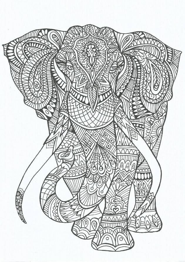 Coloriage Mandala relaxant aux motifs géométriques - Adulte à imprimer