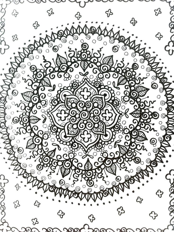 Coloriage Mandala géométrique zen pour adulte - Adulte à imprimer