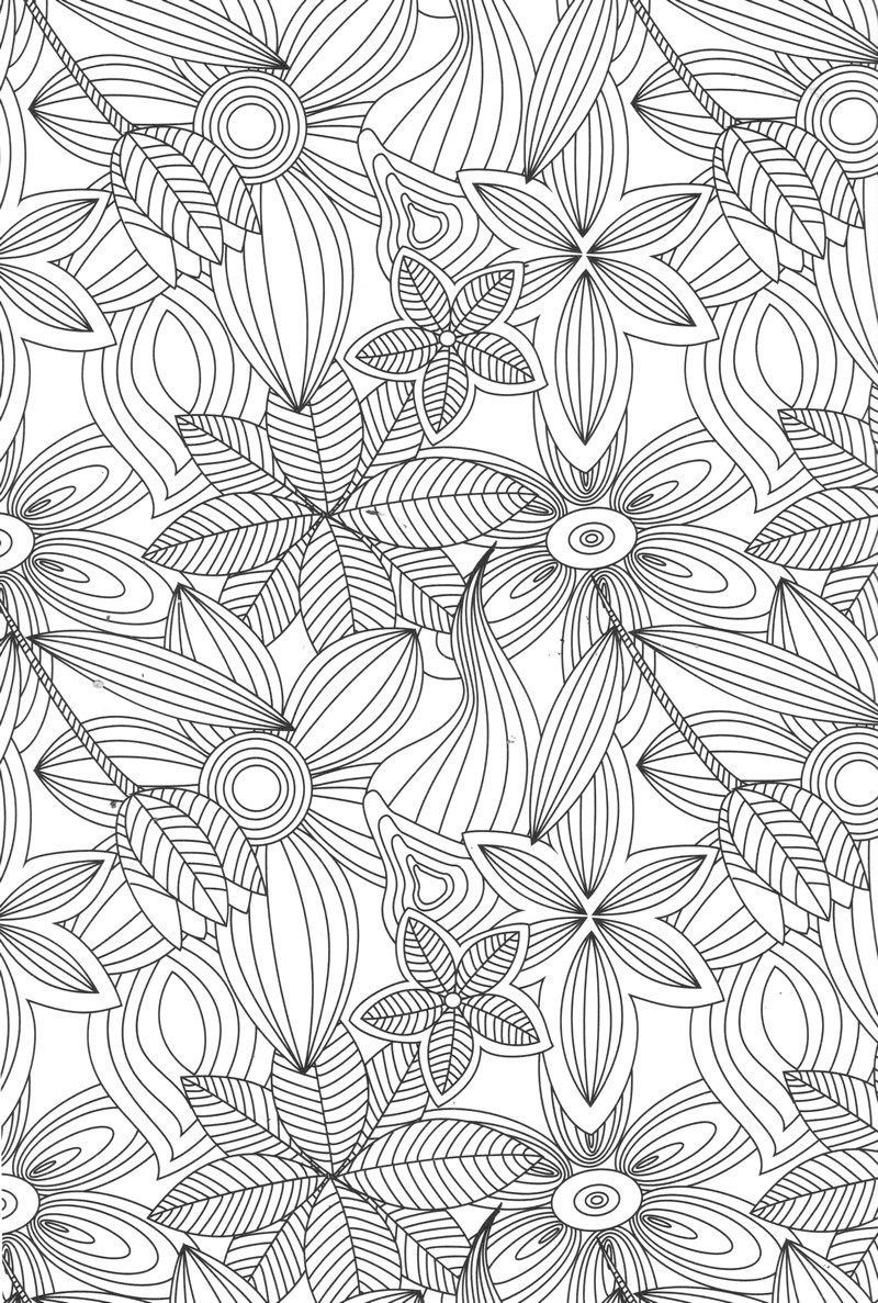 Coloriage Mandala floral relaxant pour adulte - Adulte à imprimer