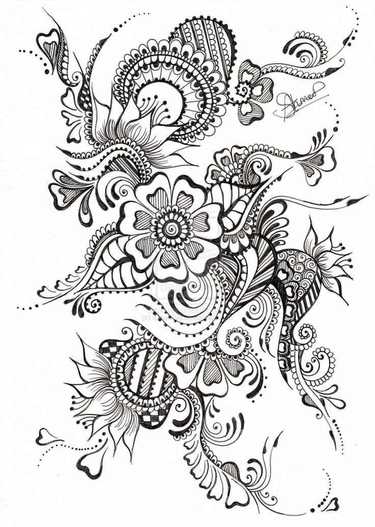 Coloriage Motifs abstraits relaxants pour adultes - Adulte à imprimer