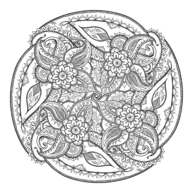 Coloriage Antistress Mandala - Anti stress à imprimer