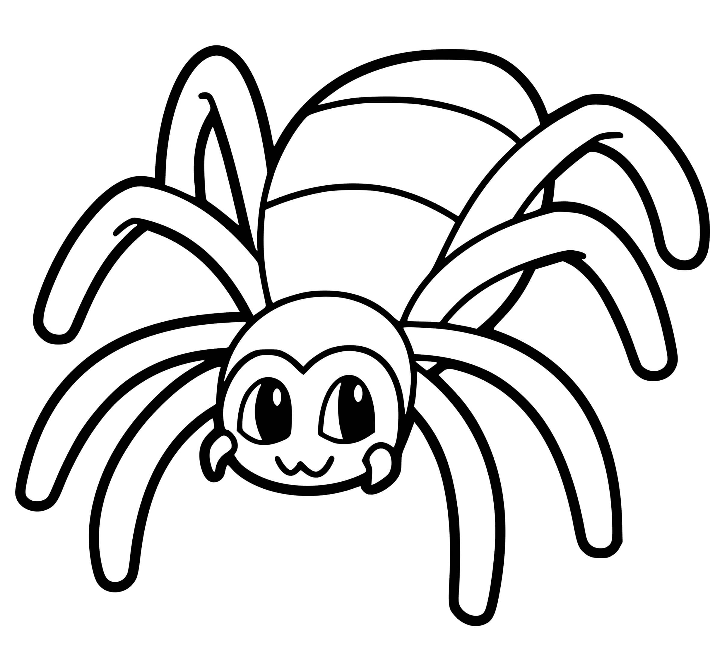 Coloriage Araignée Kids - Araignée à imprimer