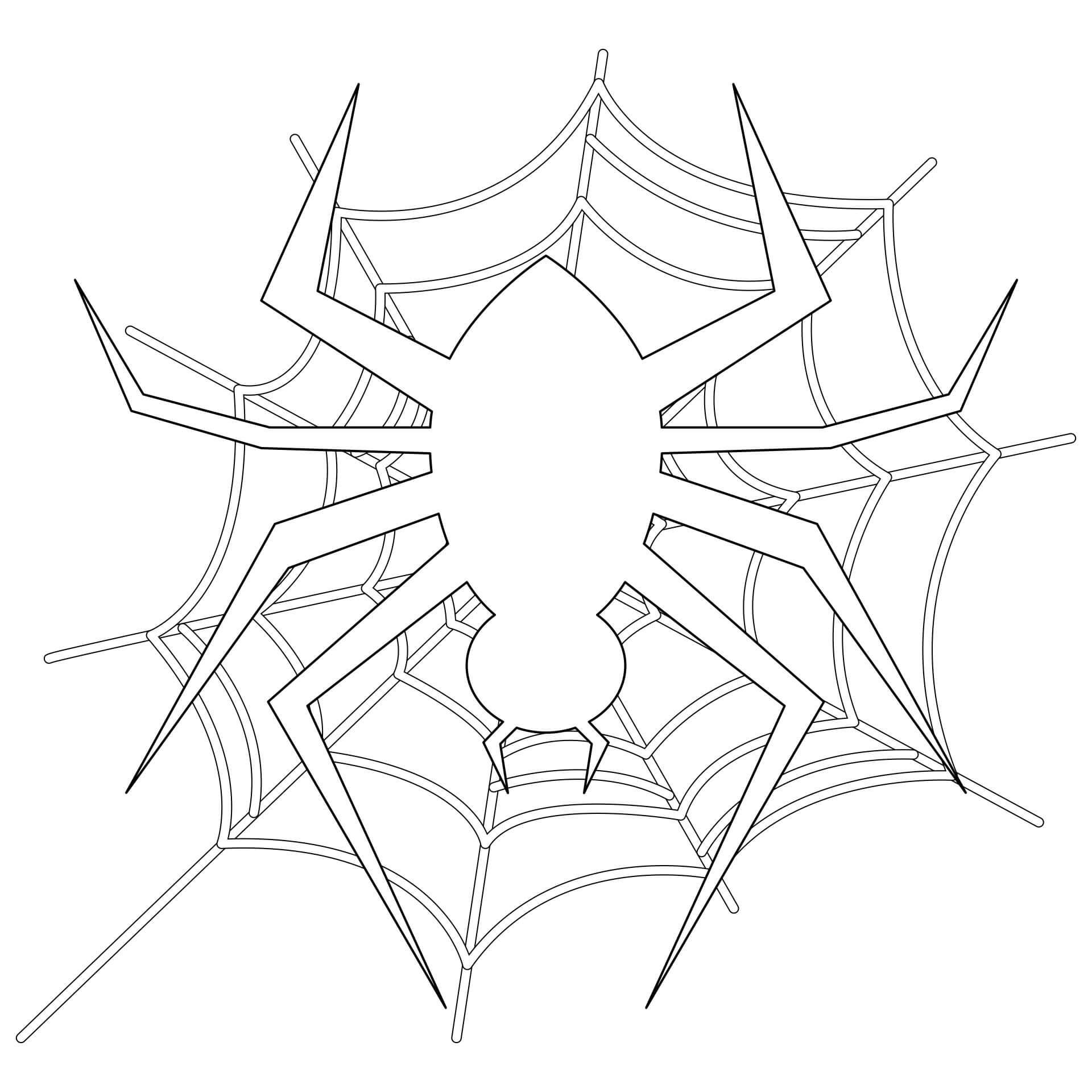 Coloriage Araignée Man Halloween - Araignée à imprimer