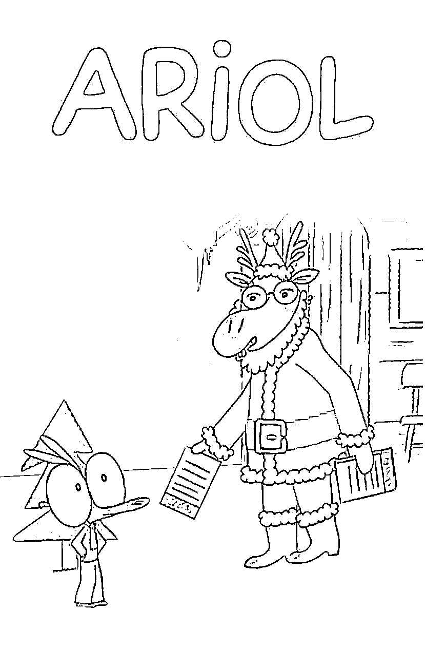 Coloriage Ariol