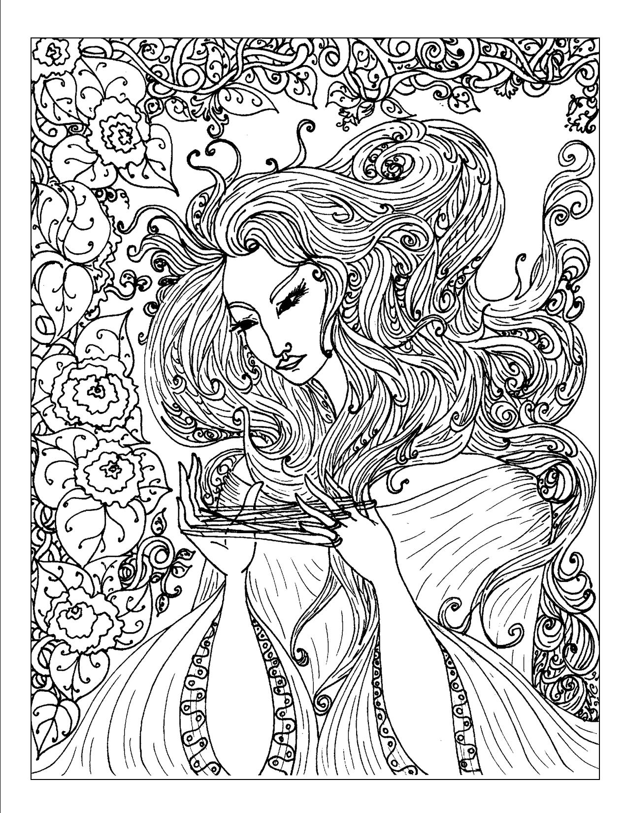 Coloriage Motifs abstraits relaxants pour méditation - Art therapie à imprimer