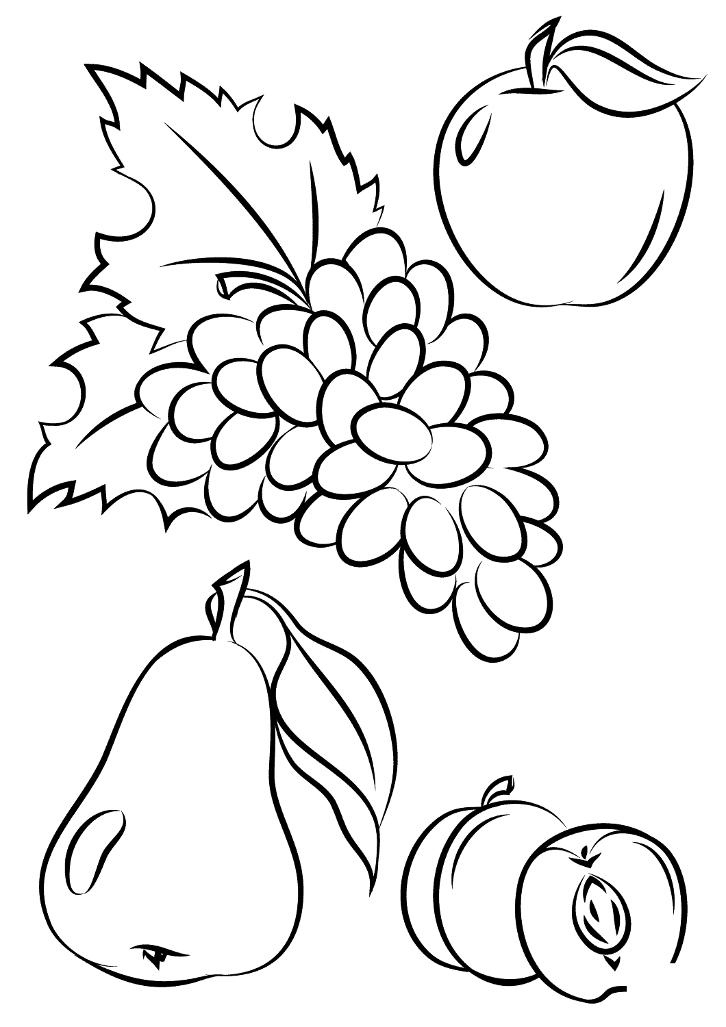 Coloriage Automne Fruits Fall - Automne à imprimer