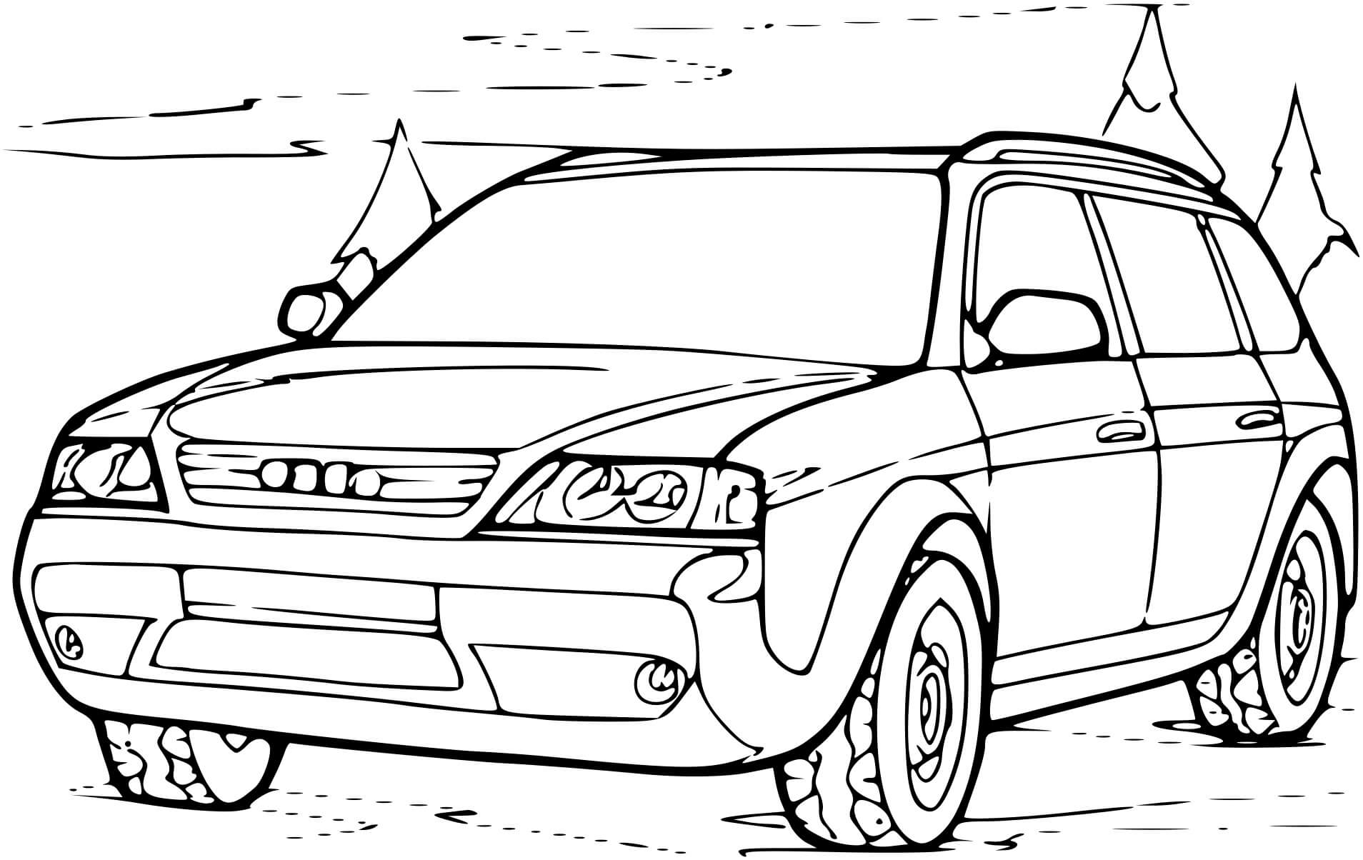 Coloriage Automobile 4x4 Audi - 4x4 à imprimer