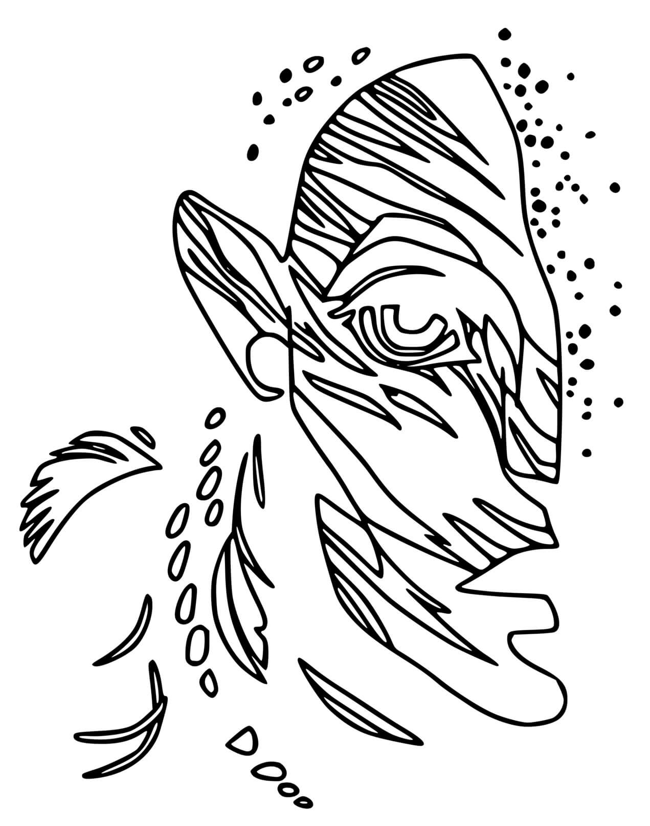 Coloriage Avatar 2 La Voie De L'Eau Neytiri Na Vi - Avatar à imprimer