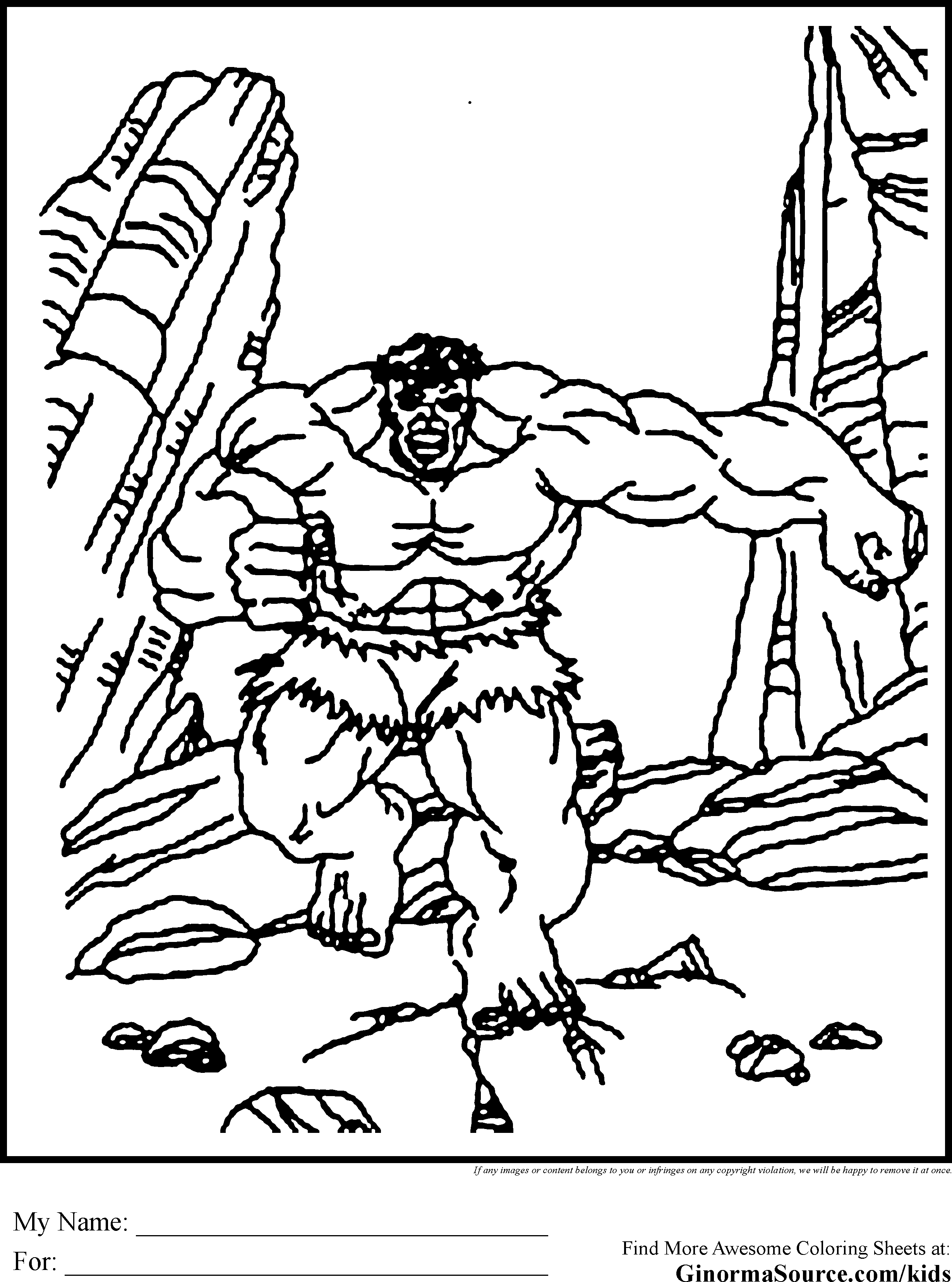 Coloriage Thor affrontant les forces du mal - Avengers à imprimer