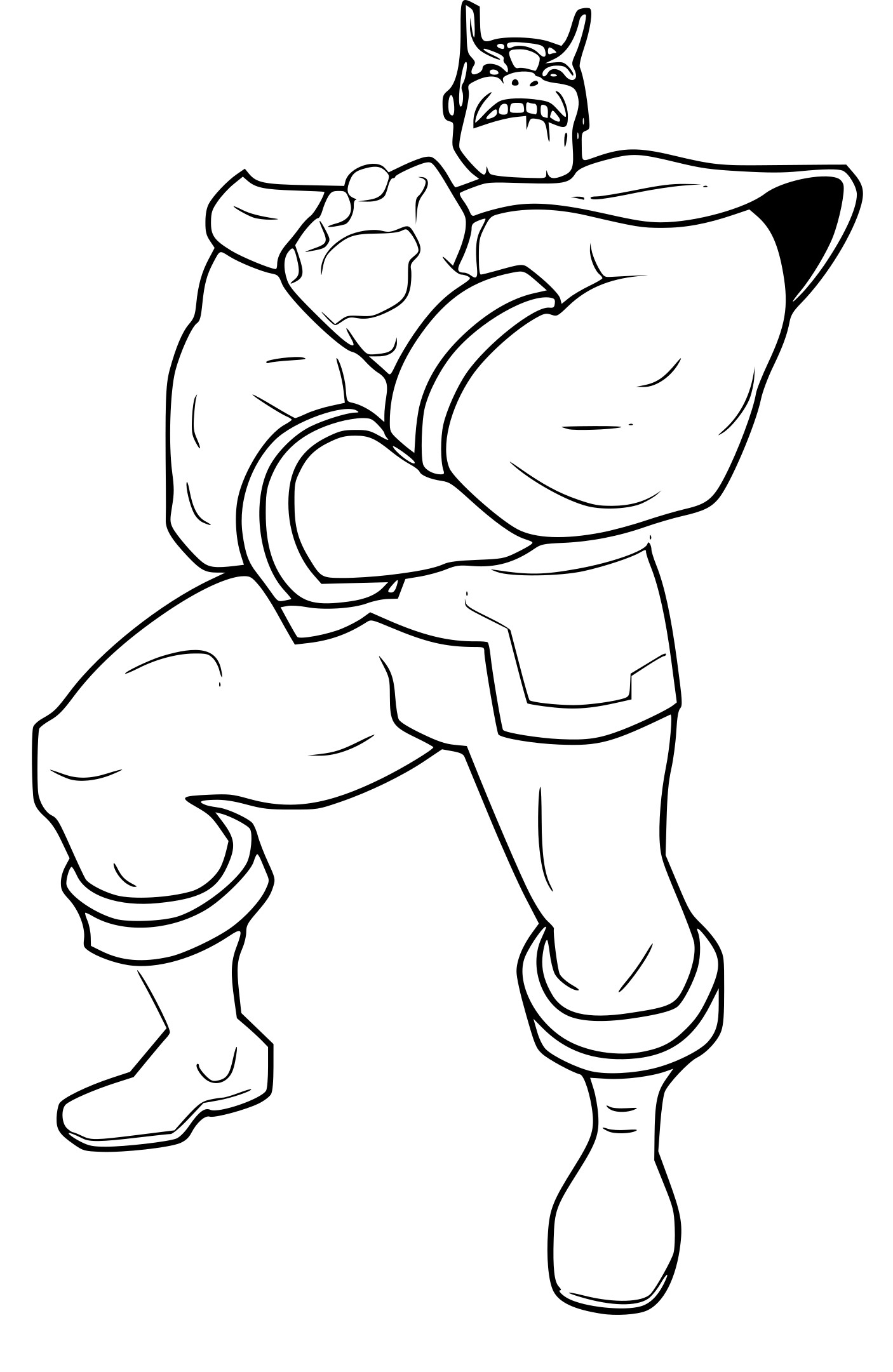 Coloriage Avengers Endgame Thanos - Avengers à imprimer