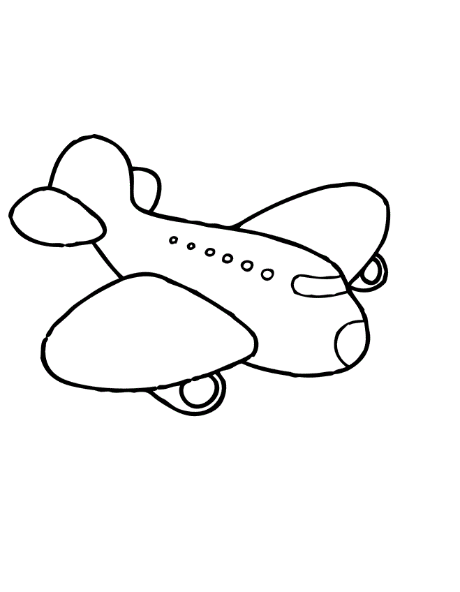 Coloriage Jet privé futuriste aux lignes aérodynamiques - Avion à imprimer