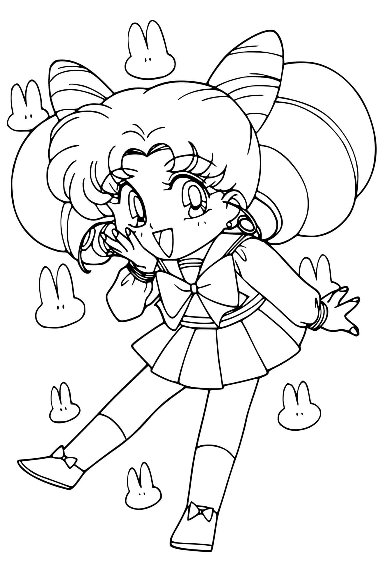 Coloriage Baby Sailor Moon - Sailor moon à imprimer