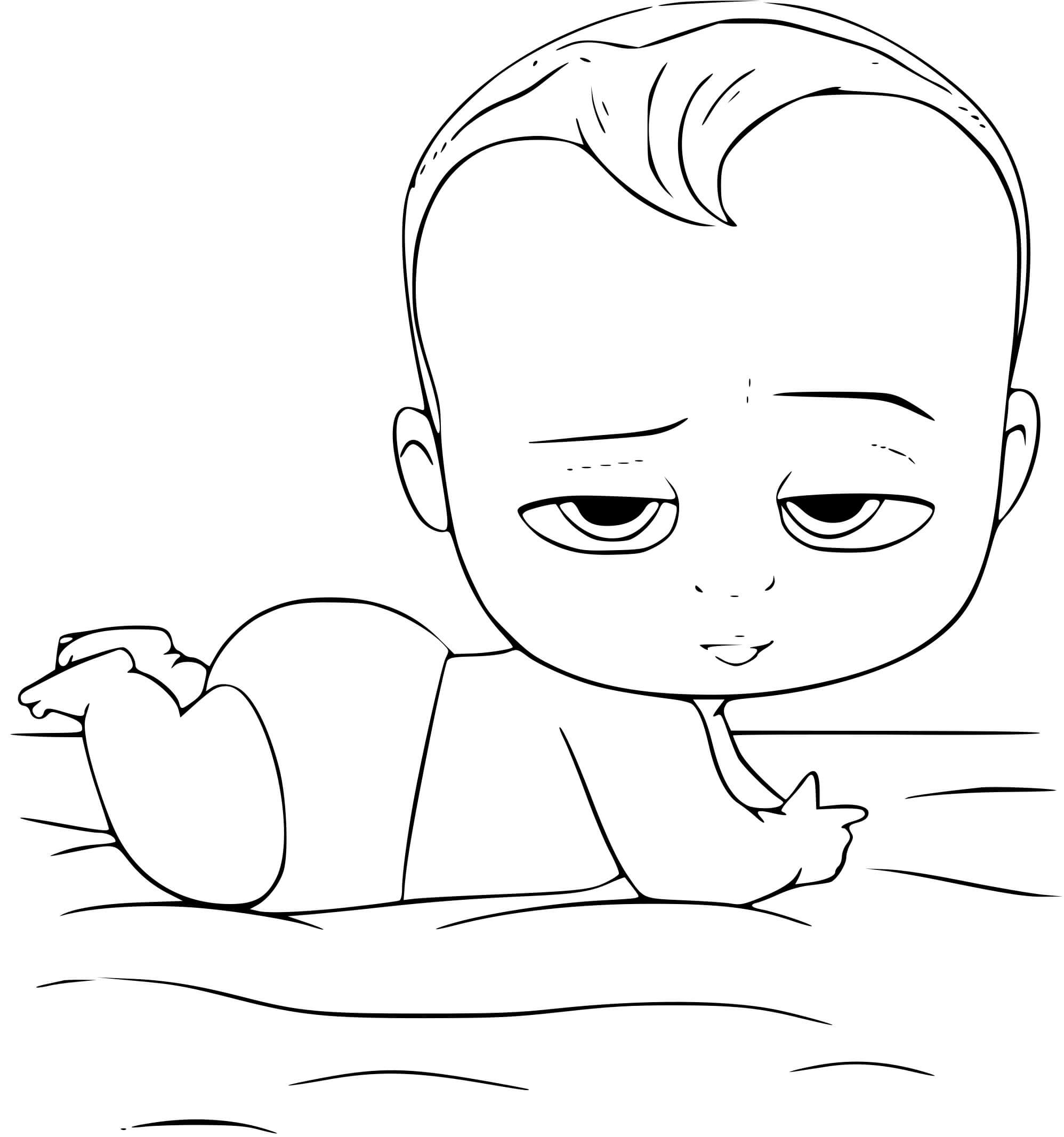 Coloriage Baby boss