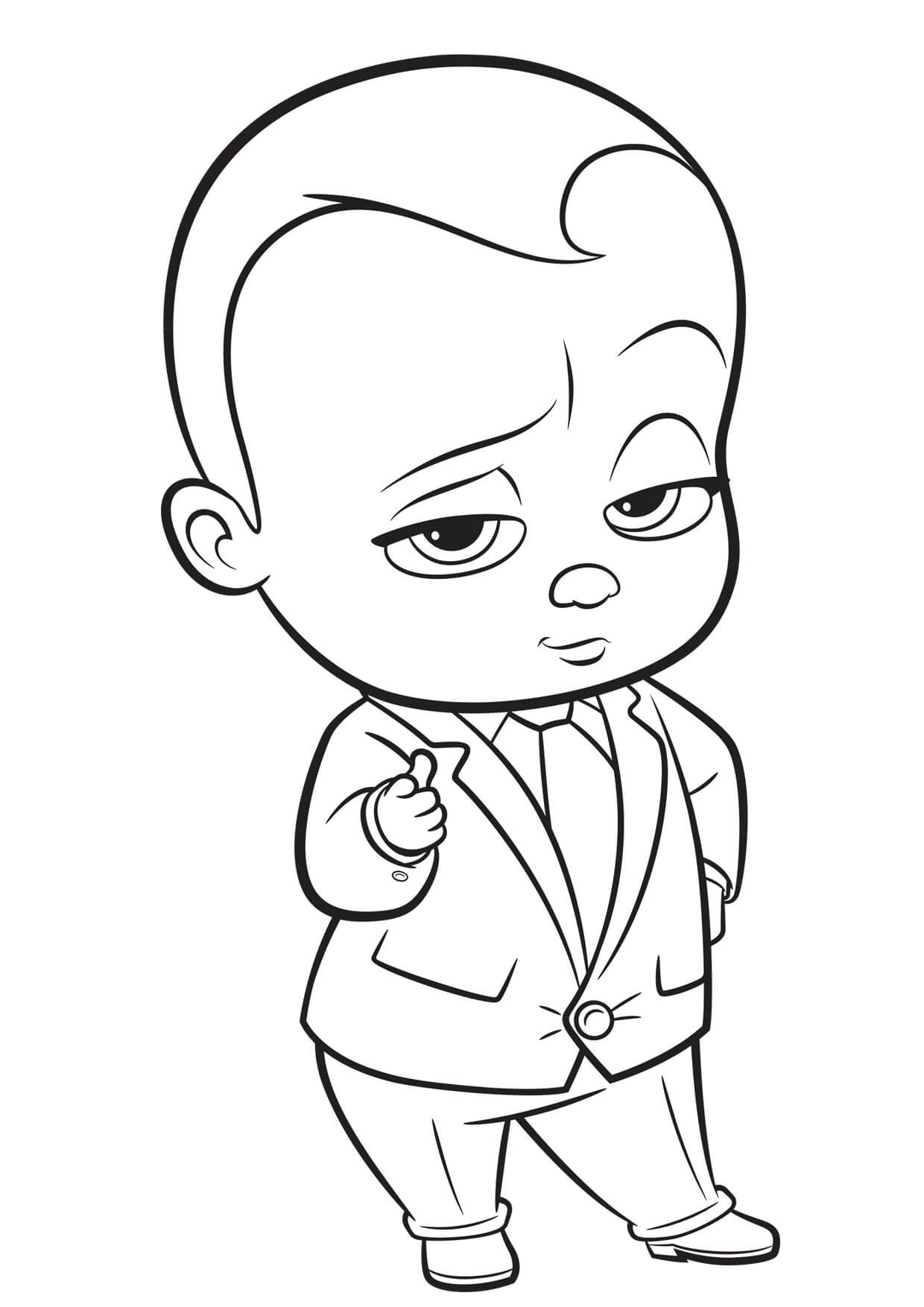 Coloriage Baby Boss Le Bébé Patron - Baby boss à imprimer