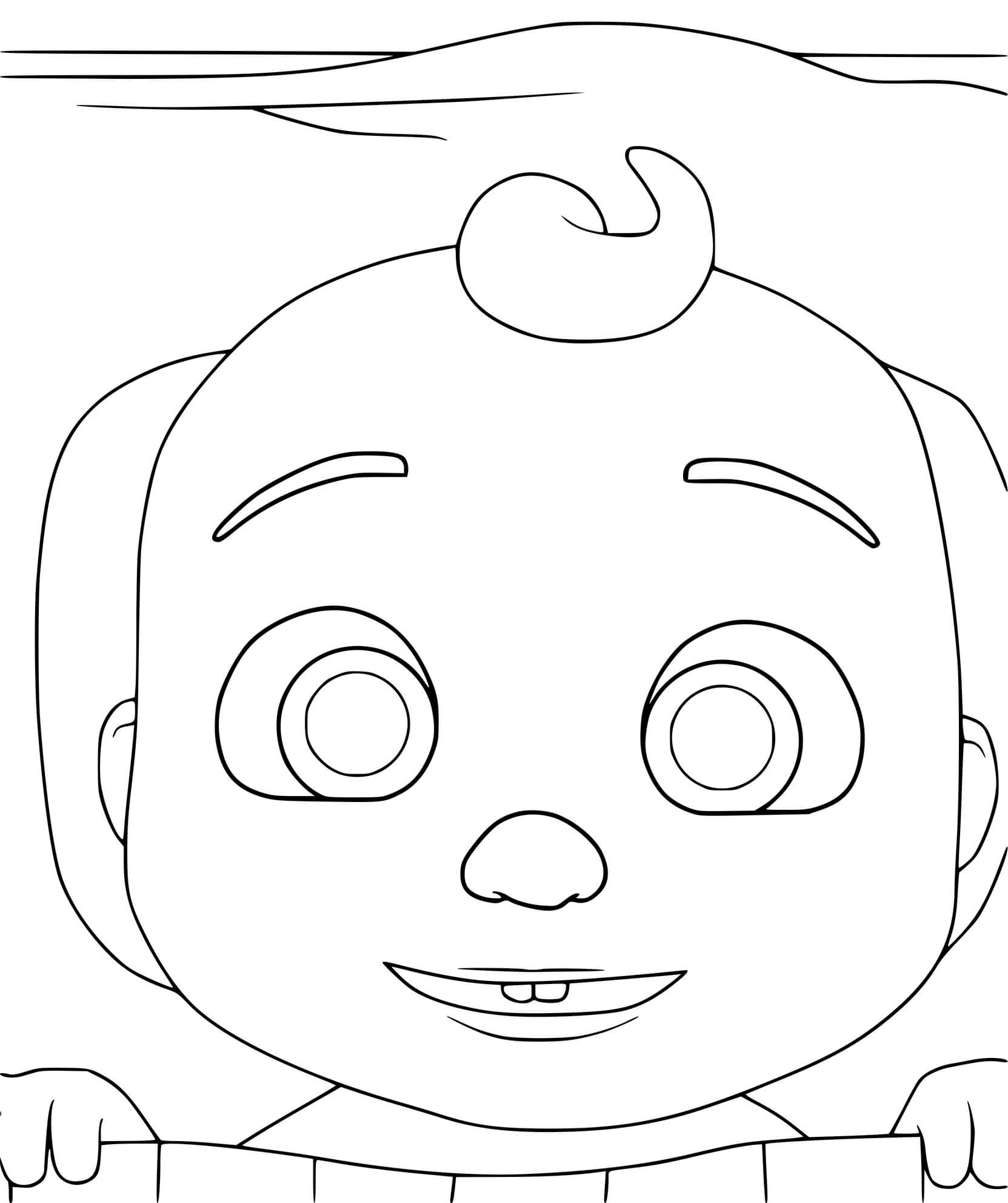 Coloriage Baby Jay Cocomelon Le Temps De Dormir - Cocomelon à imprimer