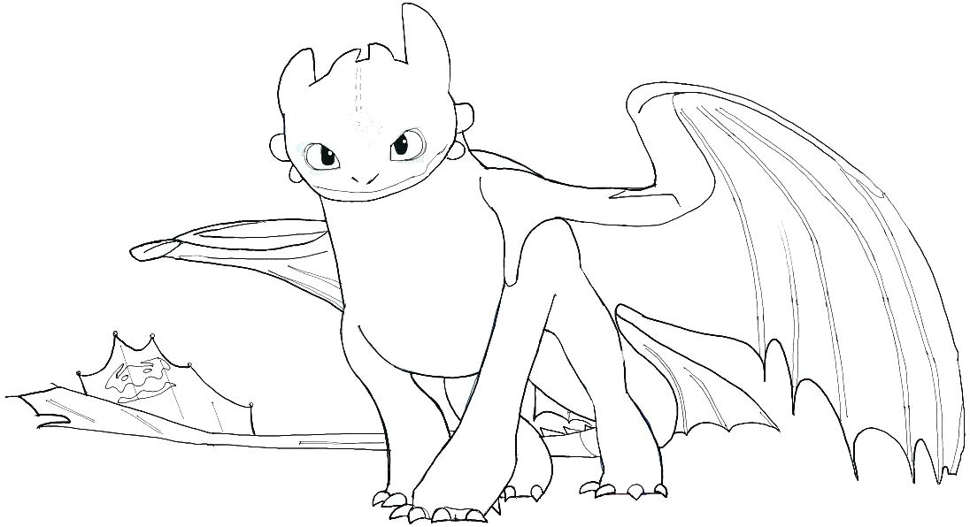Coloriage Baby Toothless How Train Your Dragon - Dragon à imprimer