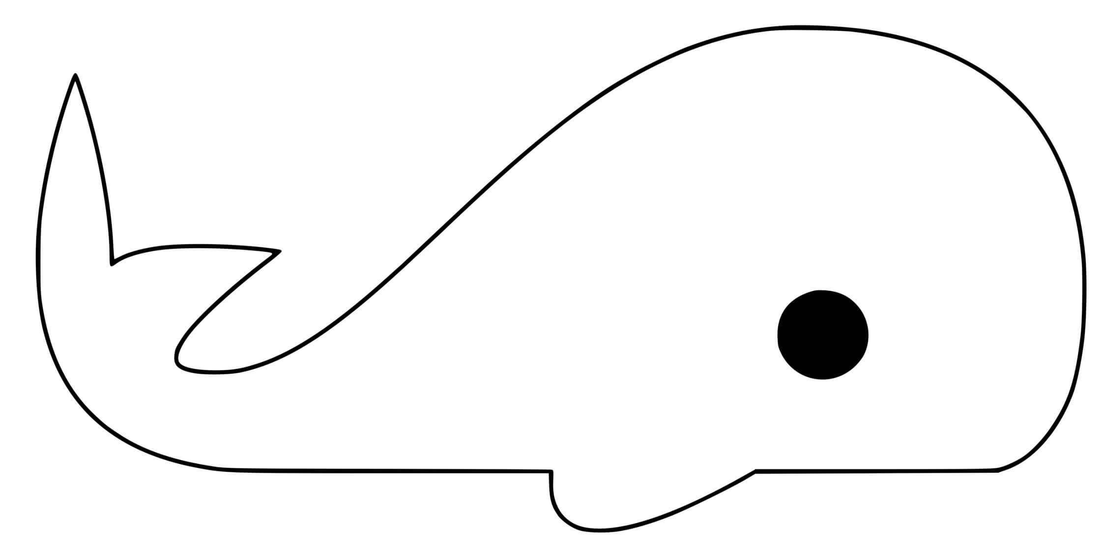 Coloriage Baleine Kawaii Chibi - Baleine à imprimer