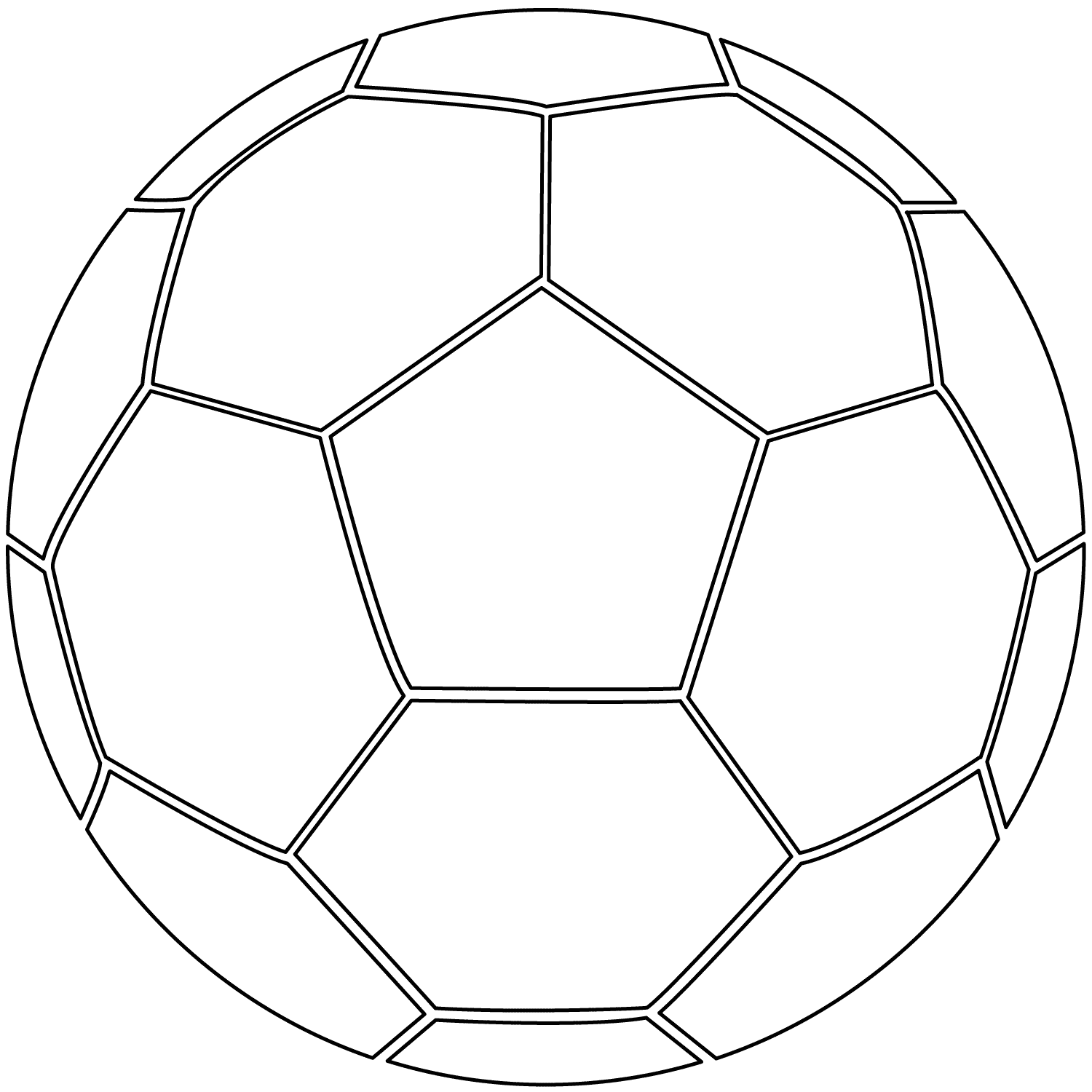 Coloriage Ballon De Foot Soccer - Garçon à imprimer