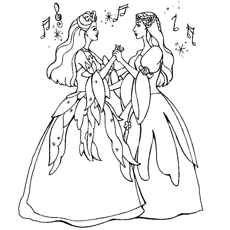 Coloriage Barbie Arc En Ciel - Barbie à imprimer
