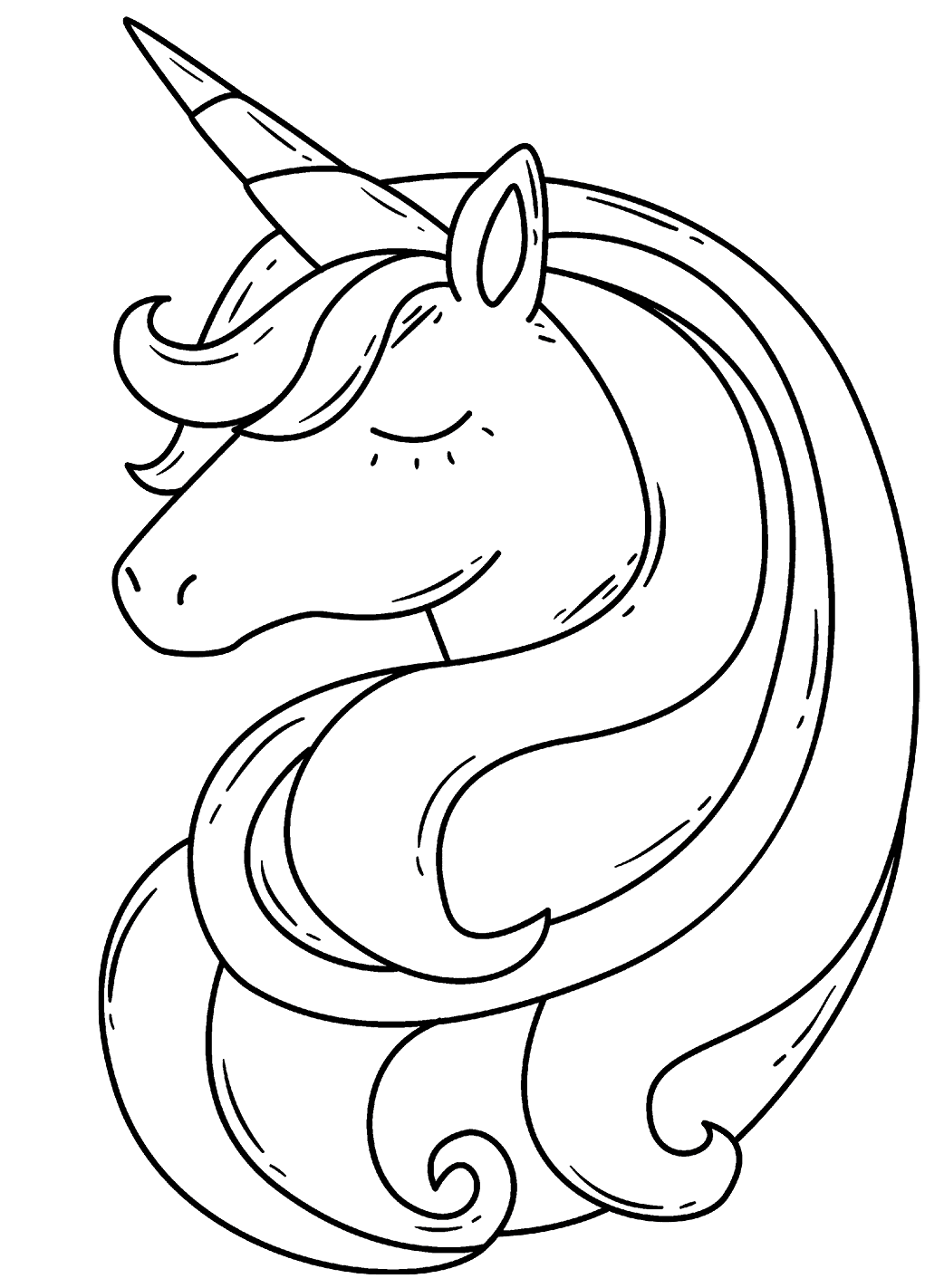 Coloriage Barbie Licorne De Princesse - Licorne à imprimer