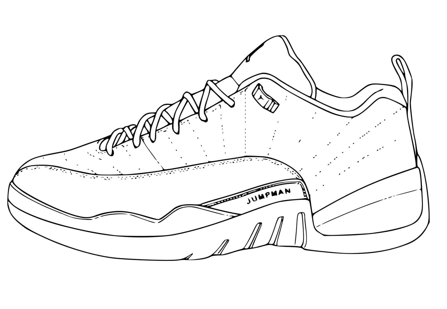 Coloriage Basket Nba Jordan Jumpan - Basket à imprimer