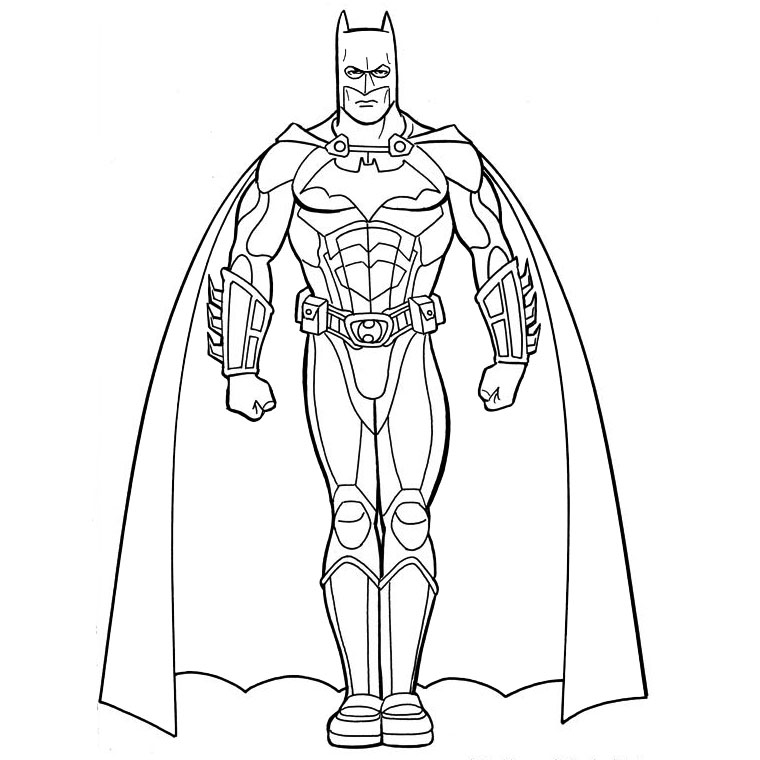 Coloriage Batman - Garçon à imprimer