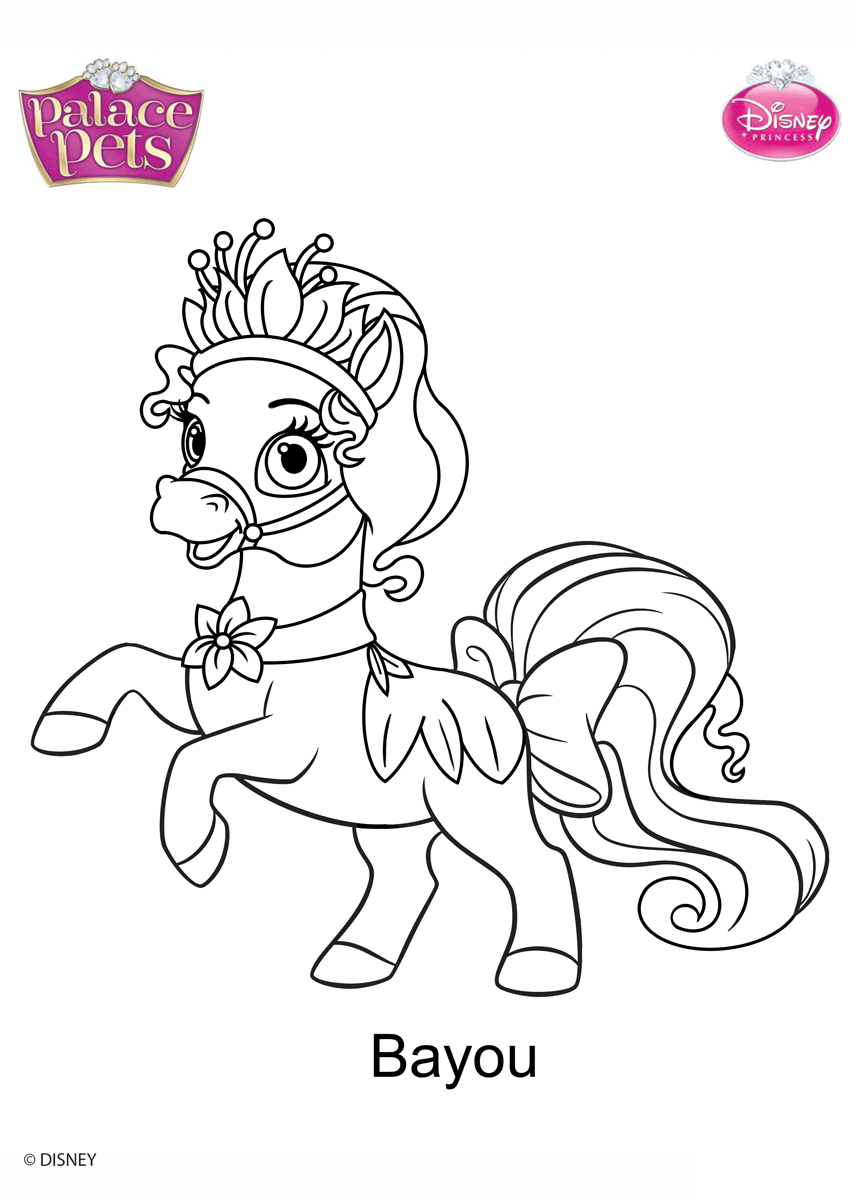 Coloriage Bayou Disney - Palace pets à imprimer