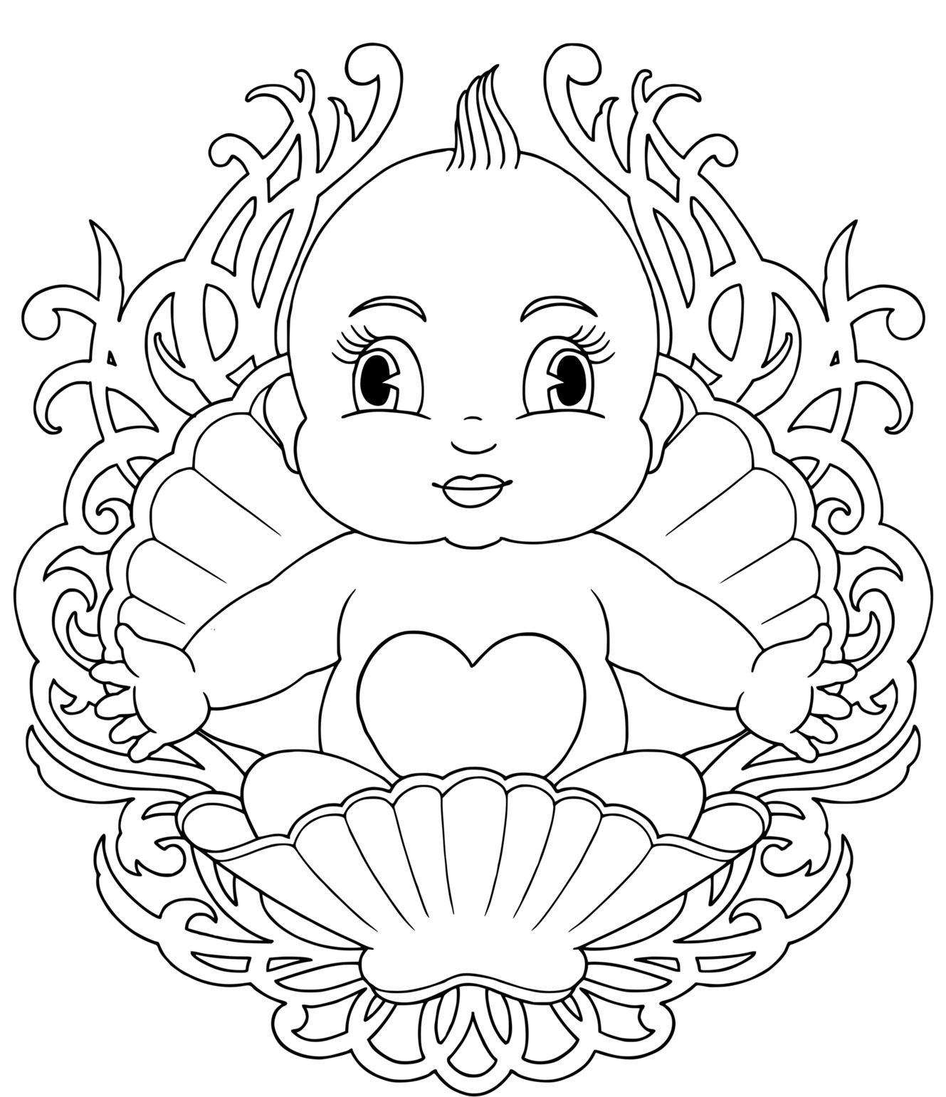 Coloriage Bébé 18 Mois - Bébé à imprimer