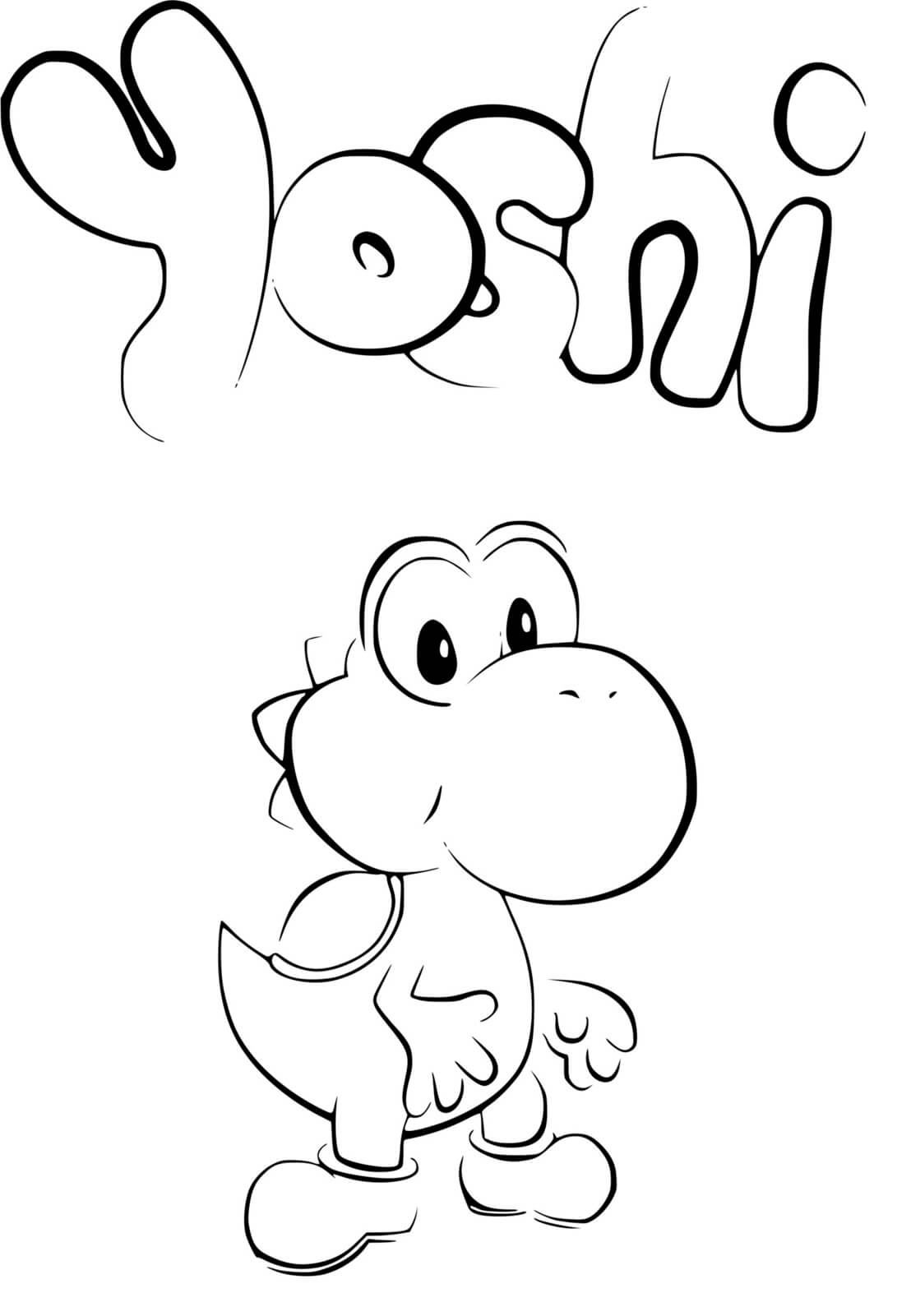Coloriage Yoshi
