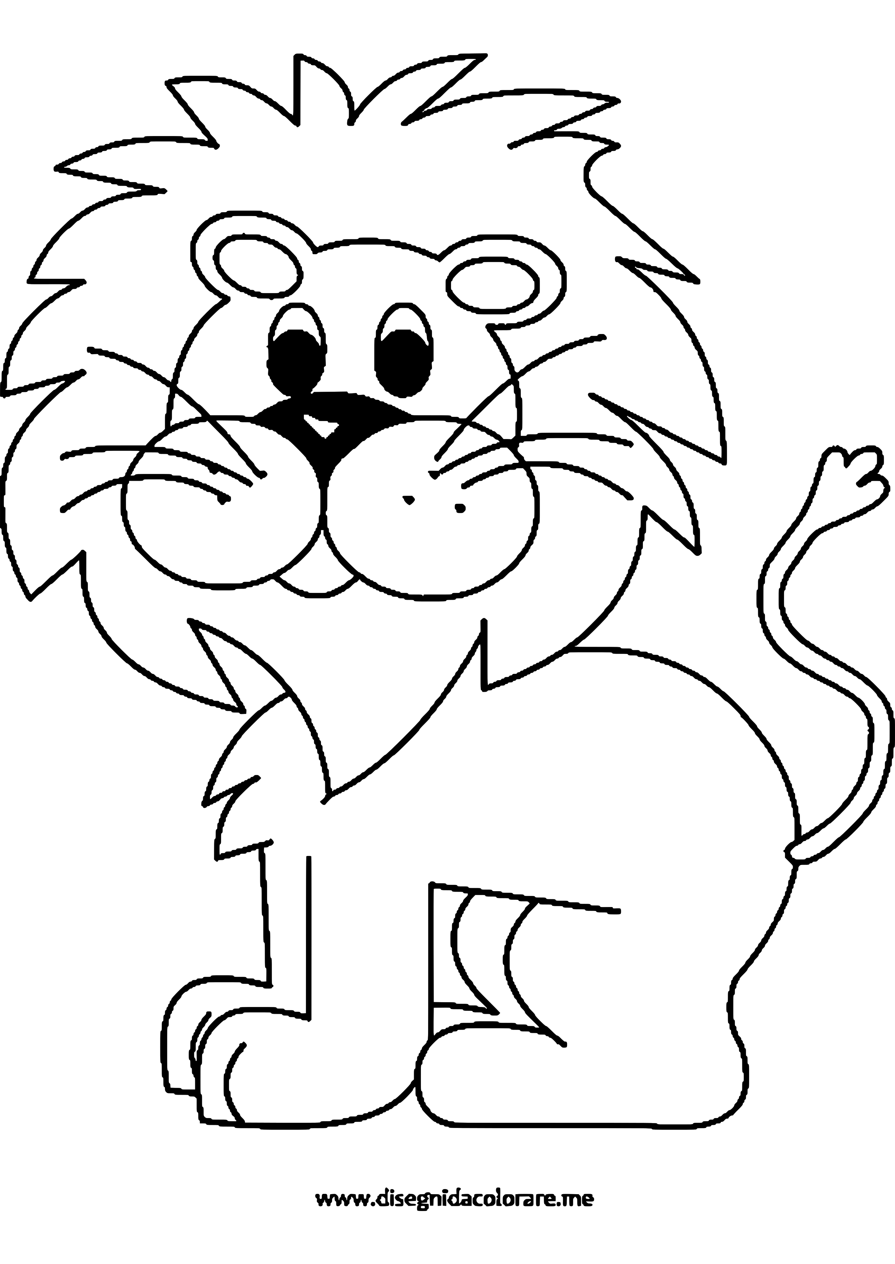 Coloriage Bébé Lion Enfant - Lion à imprimer