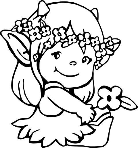 Coloriage Lutin de Noël
