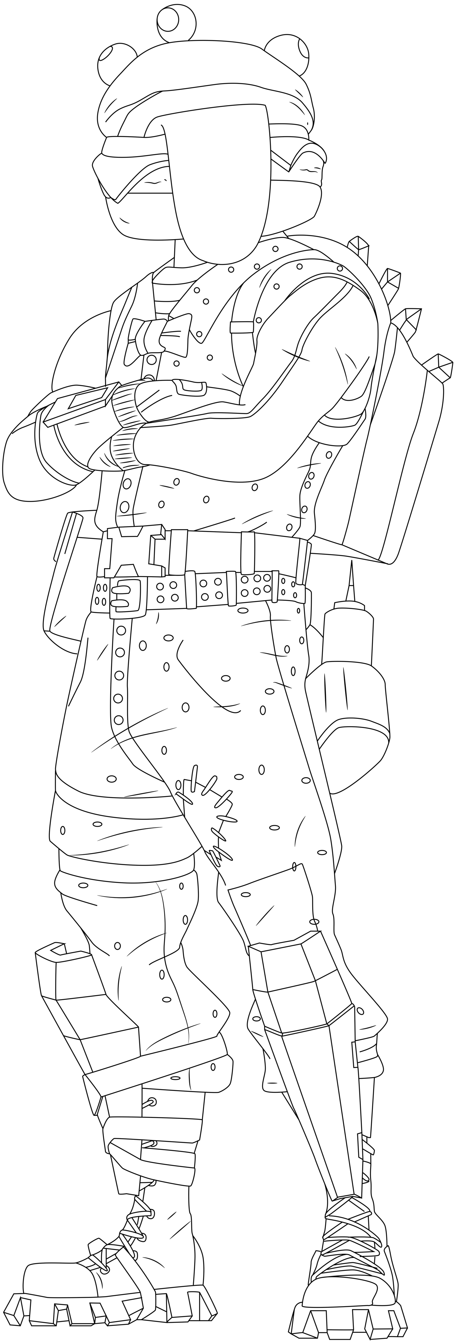 Coloriage Beef Boss Fortnite Skin Hd - Fortnite à imprimer