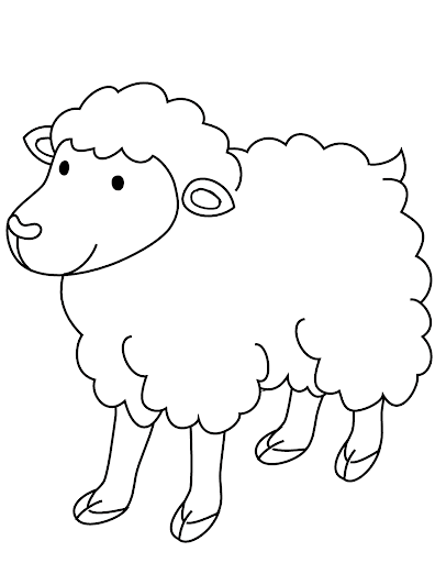 Coloriage Belier Mouton Maternelle - Mouton à imprimer