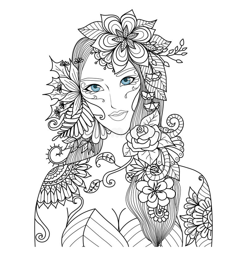 Coloriage Belle Fée Adulte - Fée à imprimer