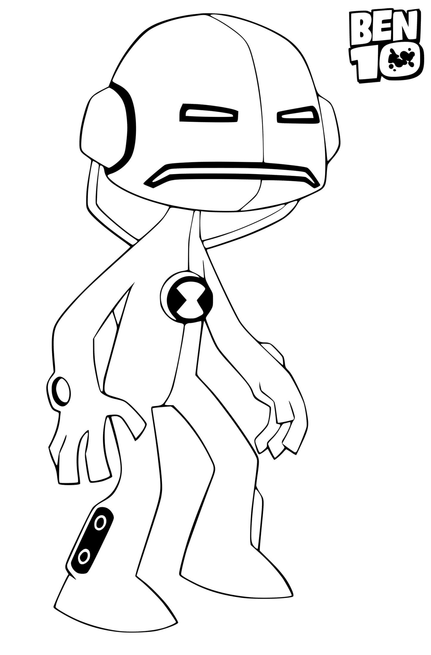 Coloriage Ben 10 Echo Echo - Ben 10 à imprimer