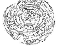 Coloriage Beyblade toupie en rotation intense - Beyblade à imprimer